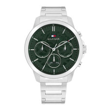 Tommy Hilfiger 1710686 Ανδρικό Ρολόι Μπαταρίας Πράσινο Μεταλλικό Μπρασελέ 43mm